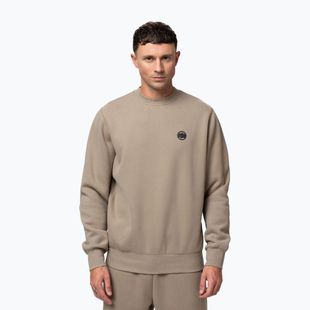 Bluză pentru bărbați Pitbull Small Logo Crewneck pale sand