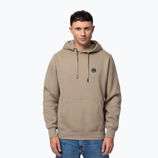 Bluză pentru bărbați Pitbull Small Logo Hooded pale sand