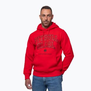 Bluză pentru bărbați Pitbull So Cal Hooded fluo/red