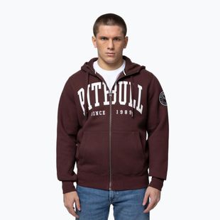 Bluză pentru bărbați Pitbull Norton Hooded Zip dark burgundy