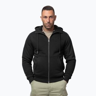 Bluză pentru bărbați Pitbull Ruffin Detroit Hooded Zip black/black