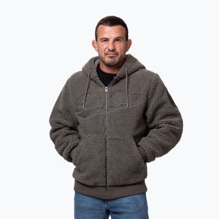 Bluză pentru bărbați Pitbull Galaxy Hooded Zip taupe