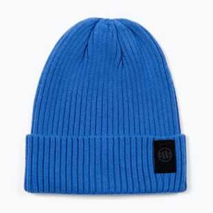 Căciulă de iarnă Pitbull Beanie Velcro Logo royal blue