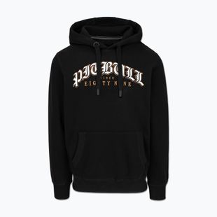 Bluză pentru bărbați Pitbull Tattoo Hooded black
