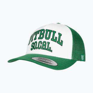Șapcă de bărbați Pitbull "SO.CAL.” Retro Trucker verde/alb