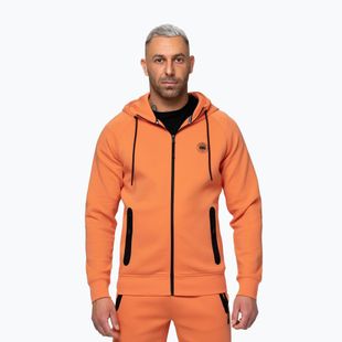 Bluză pentru bărbați Pitbull Dogwood Hooded Zip Sweatshirt fluo orange