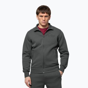 Bluză pentru bărbați Pitbull Sampson Zip grey/green