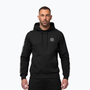 Bluză pentru bărbați Pitbull Tape Parker Hooded black