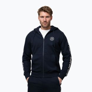 Bluză pentru bărbați Pitbull Tape Parker Hooded Zip dark navy