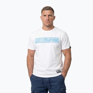 Tricou bărbătesc Pitbull Eighty Nine Dog white/light blue
