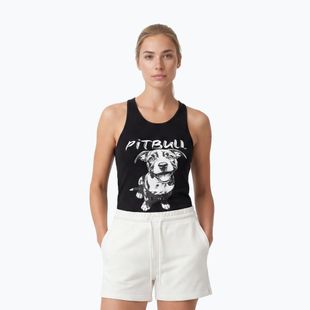 Tricou pentru femei Pitbull Puppy 2 Tank Top black