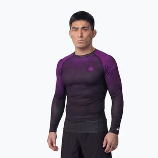 Rashguard cu mânecă lungă pentru bărbați Pitbull Belt Rashguard purple