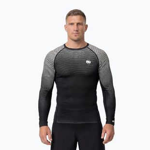 Rashguard cu mânecă lungă pentru bărbați Pitbull Belt Rashguard black