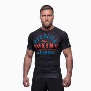 Rashguard cu mânecă lungă pentru bărbați Pitbull Champion Bloodline Rashguard black