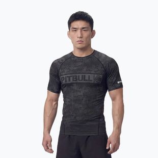 Rashguard pentru bărbați Pitbull Hex Camo Hilltop Rashguard olive