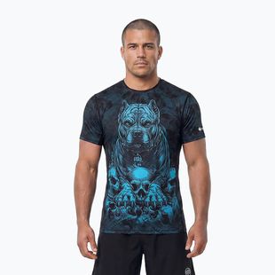 Tricou pentru bărbați Pitbull Mesh Guardian Angel black
