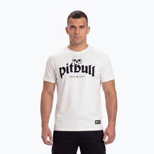 Tricou pentru bărbați Pitbull Tres Perros Viejos off white