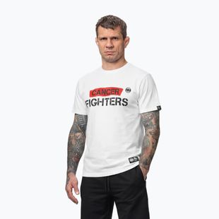 Tricou pentru bărbați Pitbull Cancer Fighters white