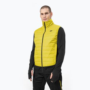 Vesta de trekking pentru bărbați 4F BZM060 45S galben H4Z22-BZM060