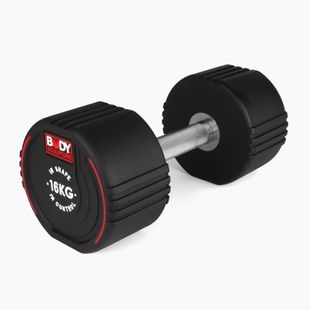 Ganteră cauciucată Body Sculpture TPU BW 133 16 kg black
