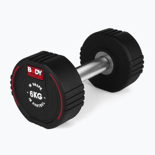 Ganteră cauciucată Body Sculpture TPU BW 133 6 kg black