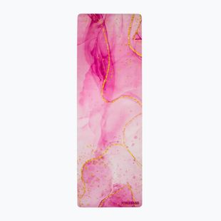Covoraș de yoga/fitness FORCEBAND Gold Pink 4 mm pink/gold