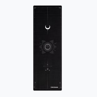 Covoraș de yoga/fitness FORCEBAND Moon 4 mm black