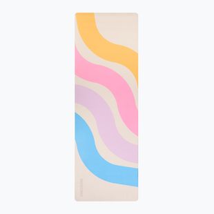 Covoraș de yoga/fitness FORCEBAND Wave 4 mm multicolor