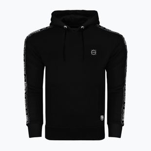 Hanorac cu glugă Octagon Stripe negru pentru bărbați
