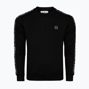 Hanorac cu glugă Octagon Stripe negru pentru bărbați