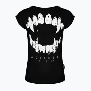 Tricou Octagon Teeth pentru bărbați negru