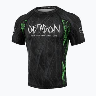 Bărbați Octagon Premium Spiderskull negru/multicolor Rashguard