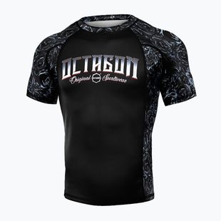 Octagon Premium Men's Rashguard Santa Muerte negru/multicolor