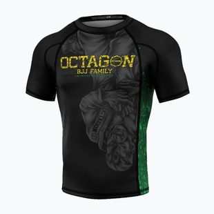 Octagon Premium Jiu Jitsu Family negru/multicolor bărbați rashguard