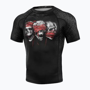 Rashguard pentru bărbați Octagon Premium The Rules negru/multicolor