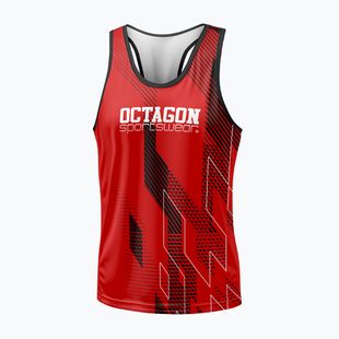 Tank top bărbătesc Octagon Diamond red