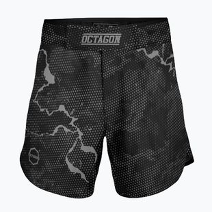 Pantaloni scurți de antrenament pentru bărbați Octagon Marble Camo MMA camo grey