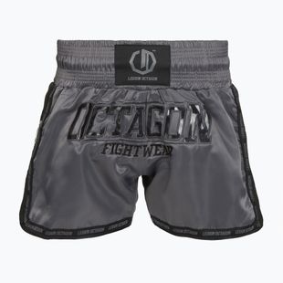 Pantaloni scurți de antrenament Octagon Kickboxing/Muay Thai Legion Future Premium black/grey