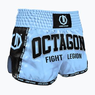 Pantaloni scurți de antrenament Octagon Kickboxing/Muay Thai Legion Fight Legion Premium sky blue