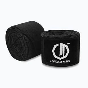 Bandaje de box Octagon Legion Standard 300 cm black/white