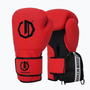 Mănuși de box Octagon Legion Enforcer + dark red bag