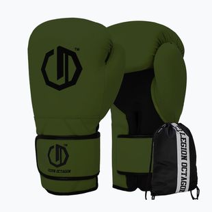 Mănuși de box Octagon Legion Enforcer + dark green bag