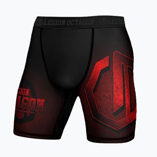 Pantaloni scurți de antrenament pentru bărbați Octagon Legion Conquest black/red