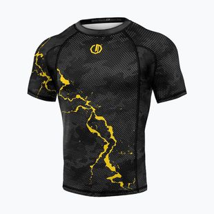 Rashguard bărbați Octagon Legion Premium negru/galben