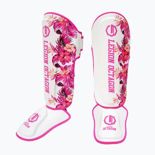 Apărători tibii Octagon Legion Flower white/pink