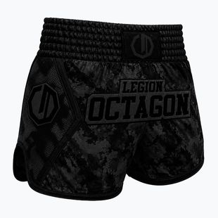 Pantaloni scurți de antrenament Octagon Legion Kickboxing/Muay Thai Premium night raid