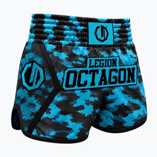 Pantaloni scurți de antrenament Octagon Legion Kickboxing/Muay Thai Premium arctic strike