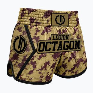 Pantaloni scurți de antrenament Octagon Legion Kickboxing/Muay Thai Premium patrol