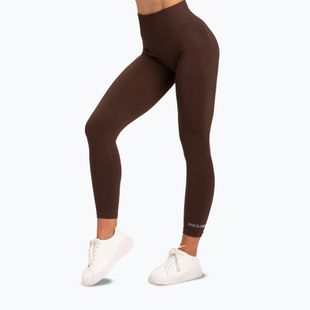 Colanți de antrenament pentru femei Gym Glamour Push Up Chocolate 370