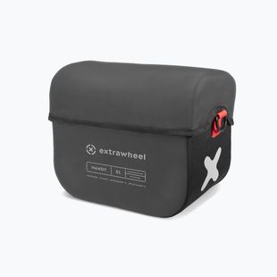 Geantă de bicicletă pentru ghidon Extrawheel Handy 5L negru-gri E0158